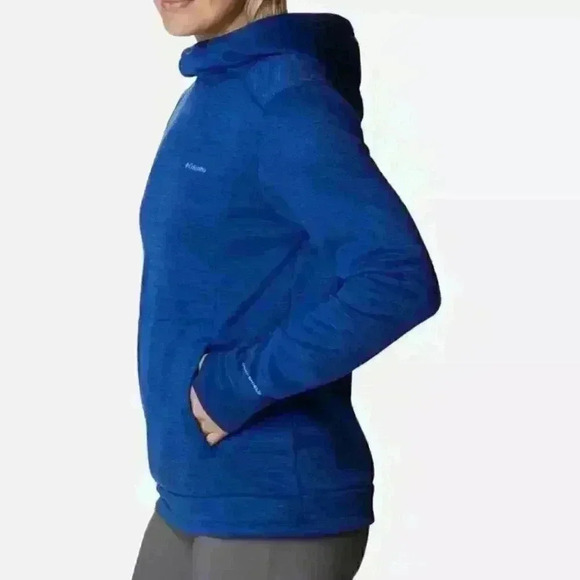 NWT COLUMBIA
Women's Claudia Ridge Fleece Pullover - Dark Sapphire Heather Sz S - Picture 2 of 10